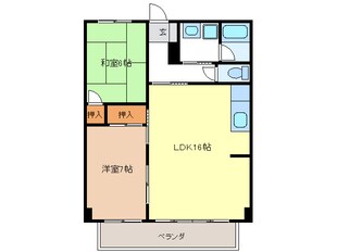 グリーンハイツ福光の物件間取画像